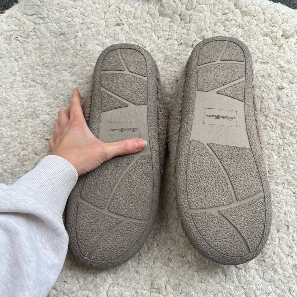 Eddie Bauer Men's Casey Tan Brown Faux Sherpa Slip On Slippers Size XL (12-13) - Picture 6 of 8